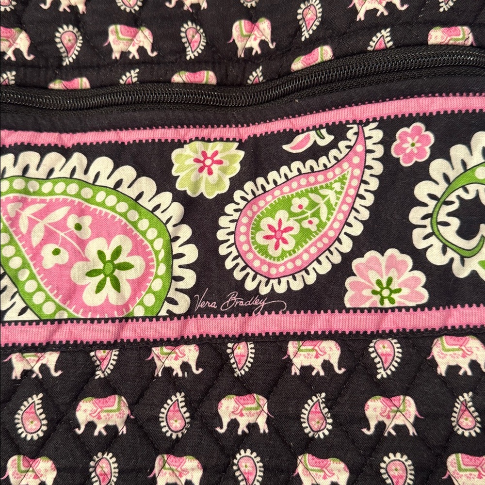Like New Vera Bradley Elephant Print Garment Bag - Picture 2 of 6